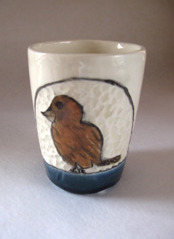 Brown Bird Tumbler
3" (7.6cm)
Slip Cast and Carved